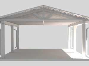 wiata samochodowa Model 3D