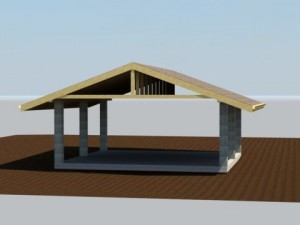 carport 3Dモデル