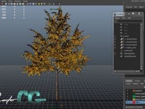tree  summer and autumn 3D Model