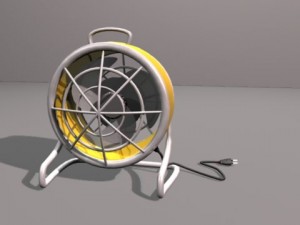 antique fan Modèle 3D