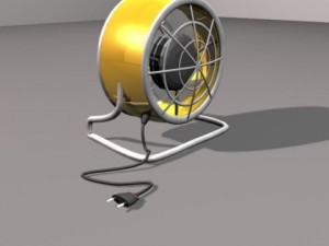 antique fan 3D 模型