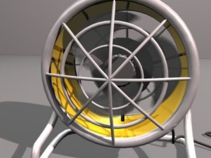 antique fan 3D 模型