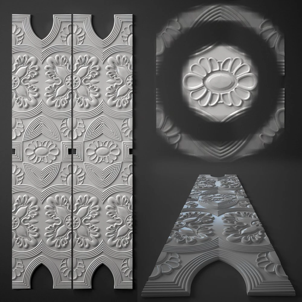 ornament decor 3D Model .c4d .max .obj .3ds .fbx .stl .blend