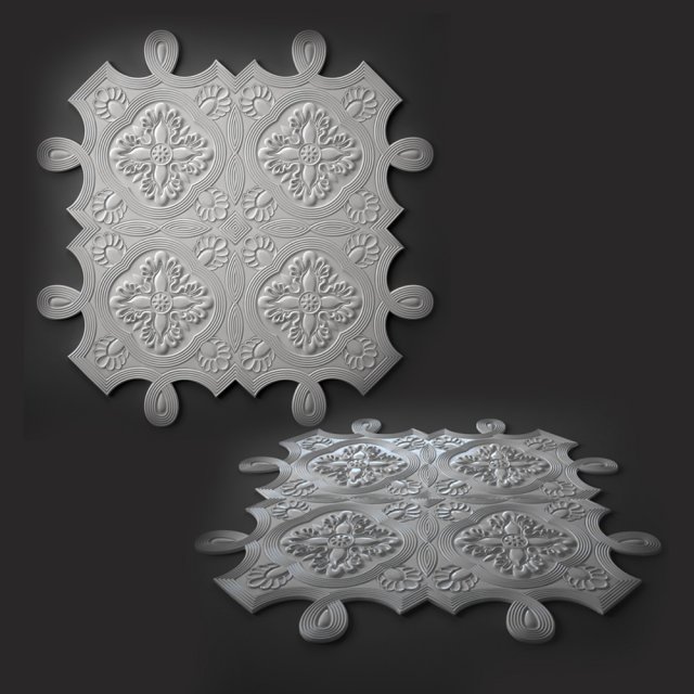 ornament decor 3D Modell .c4d .max .obj .3ds .fbx .stl .blend 
