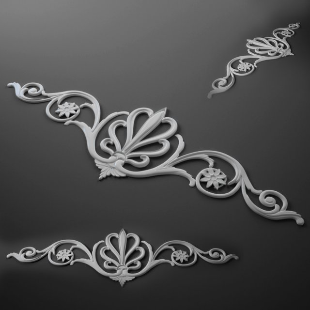 ornament decor 3D मॉडल .c4d .max .obj .3ds .fbx .stl .blend 