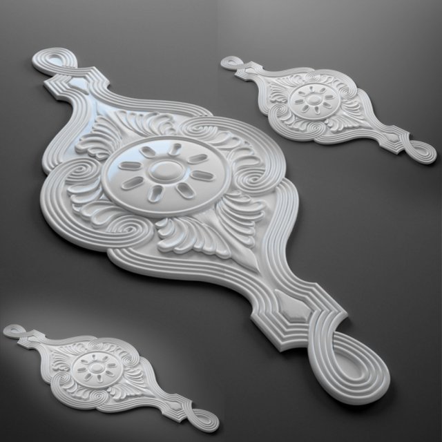 ornament decor Model 3D .c4d .max .obj .3ds .fbx .stl .blend 