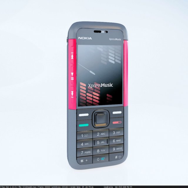 nokia 5310 3D Model .c4d .max .obj .3ds .fbx .stl .blend