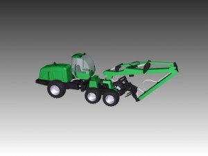john deere 1270 harvester Model 3D