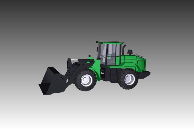 john deere 624 loader 3D Модель .c4d .max .obj .3ds .fbx .stl .blend 