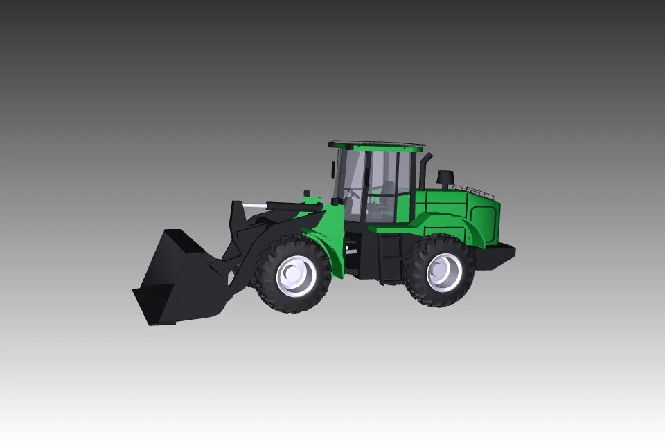 john deere 624 loader 3D Model .c4d .max .obj .3ds .fbx .stl .blend 