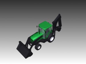 john deere 710 backhoe loader Modelo 3D