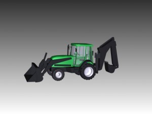 john deere 710 backhoe loader Modelo 3D