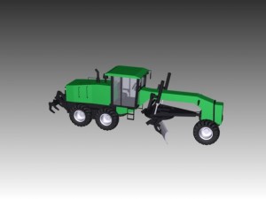 john deere 772 motor grader Model 3D