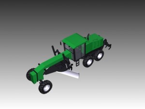 john deere 772 motor grader 3D 模型