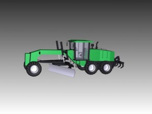 john deere 772 motor grader 3D 模型