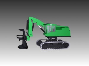 john deere 903 feller buncher Modèle 3D