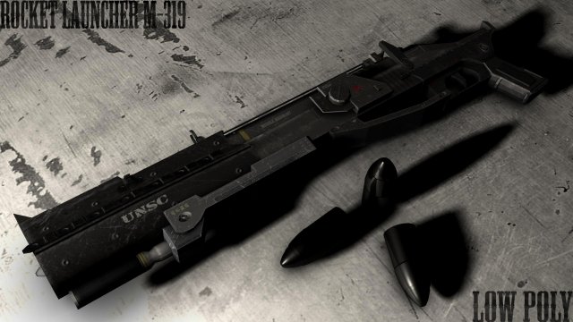 rocket launcher m319 3D 模型 .c4d .max .obj .3ds .fbx .stl .blend 