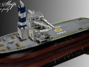cargo ship Model 3D