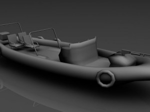 fighter boat Model 3D