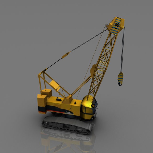 crane 3D 模型 .c4d .max .obj .3ds .fbx .stl .blend 