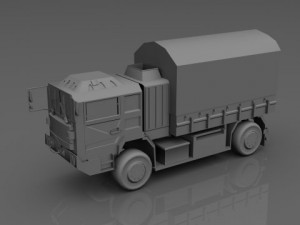 military truck Model 3D