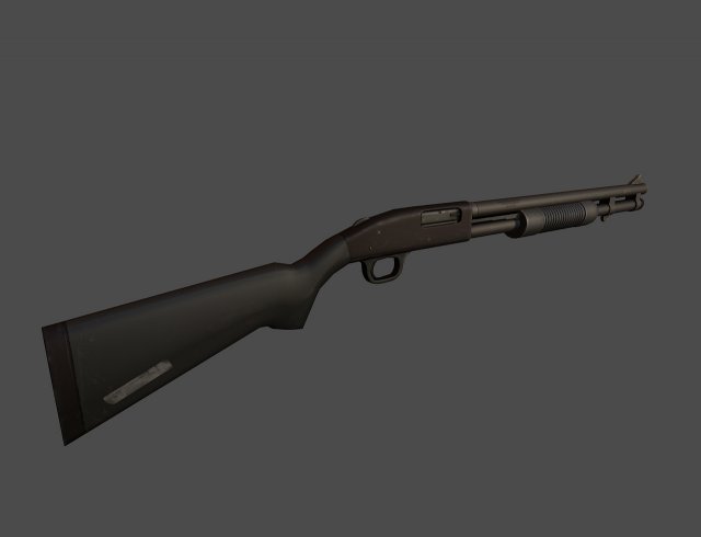 shotmossberg m590 Modello 3D .c4d .max .obj .3ds .fbx .stl .blend 