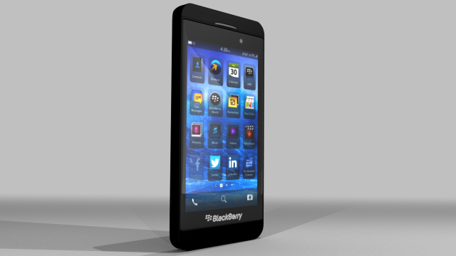 blackberry z10 Model 3D .c4d .max .obj .3ds .fbx .stl .blend