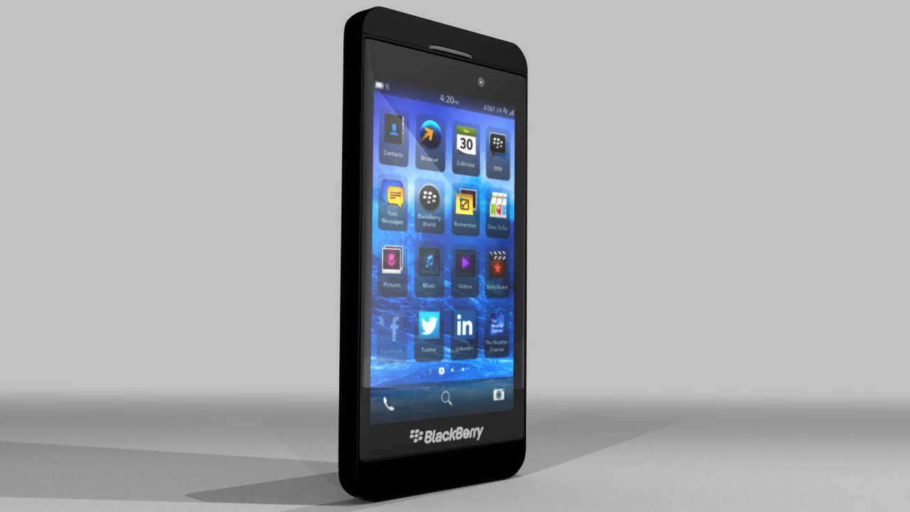 blackberry z10 3D Model .c4d .max .obj .3ds .fbx .stl .blend 