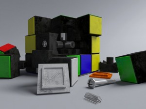 the rubiks cube Modello 3D