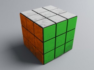 the rubiks cube Modello 3D