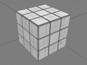 the rubiks cube Modello 3D