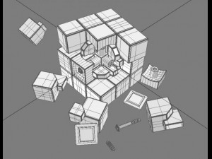 the rubiks cube Modello 3D