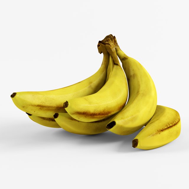bananas 3D Модель .c4d .max .obj .3ds .fbx .stl .blend 
