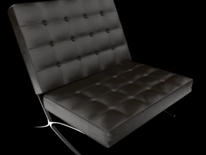 vurgulu sandalye 3D Model
