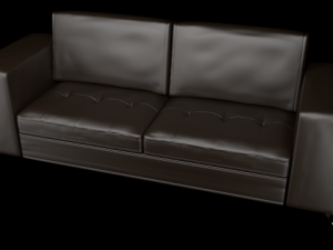 casino ii leather collection sofa 3D Model