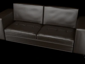 casino ii leather collection sofa 3D Model