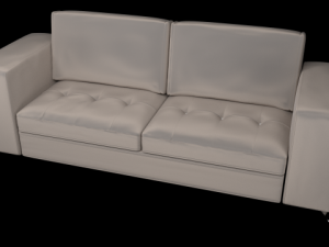 casino ii leather collection sofa 3D Model