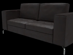 casino ii leather collection sofa 3D Model
