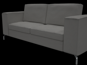 casino ii leather collection sofa 3D Model