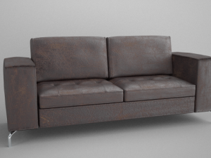 casino ii leather collection sofa 3D Model