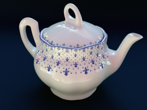 la cartuja de sevilla flor de liss crockery 3D Model