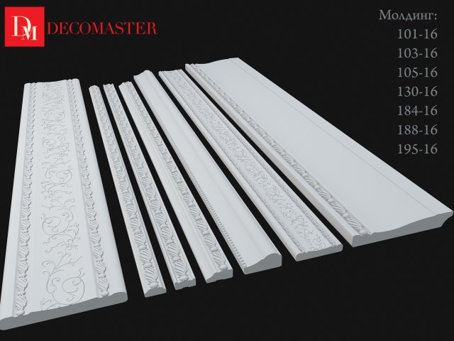 molding decomaster 3D Model .c4d .max .obj .3ds .fbx .stl .blend 