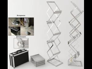 exhibition rack zed up lite a4 3ds max2014 dae obj 3D Model