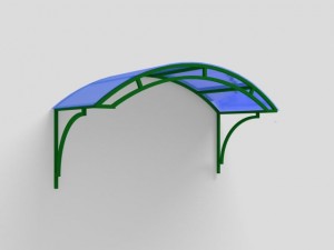 canopy over the entrance Model 3D