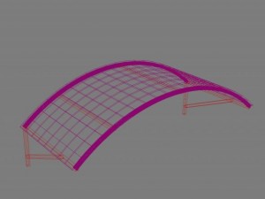 canopy over the entrance Model 3D