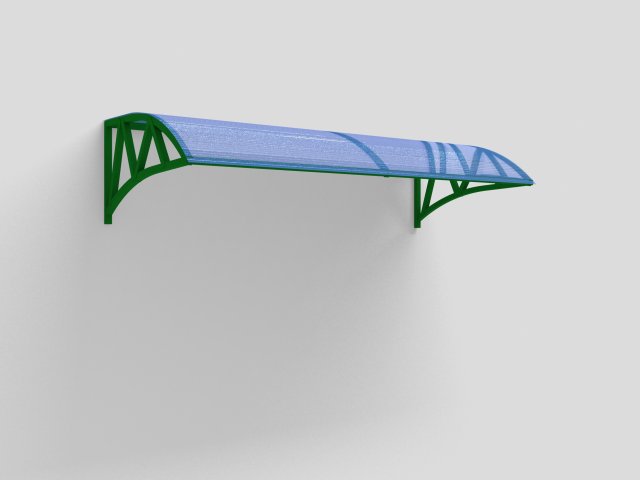 canopy over the entrance 3D Model .c4d .max .obj .3ds .fbx .stl .blend 