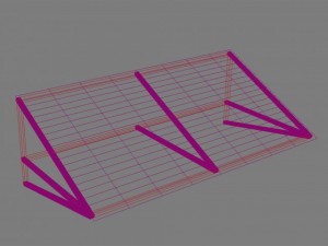 canopy over the entrance 3D 모델