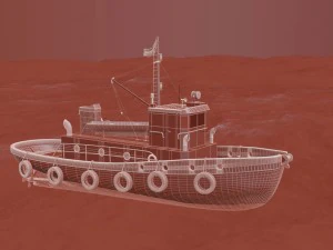 rebocador Modelo 3D
