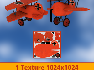 airplane cartoon 3D 模型