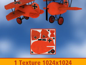 kresk&oacute;wka samolot Model 3D